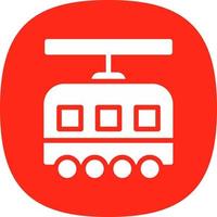 Tram Vector Icon Design