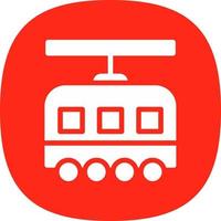 Tram Vector Icon Design