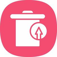 Trash Restore Alt Vector Icon Design