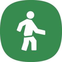 Walking Vector Icon Design