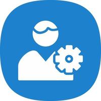 User Cog Vector Icon Design