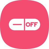 Toggle Off Vector Icon Design