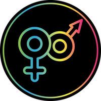 Venus Mars Vector Icon Design