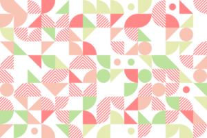 pastellfarbener geometrischer block nahtloses muster png