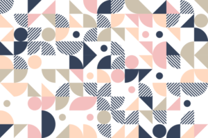 pastellfarbener geometrischer block nahtloses muster png