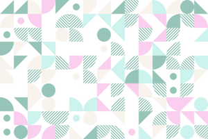 pastel color geometric block seamless pattern png