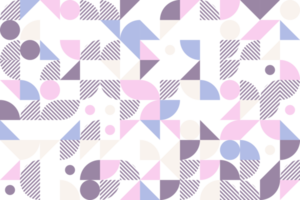 pastellfarbener geometrischer block nahtloses muster png