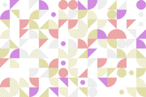 pastellfarbener geometrischer block nahtloses muster png