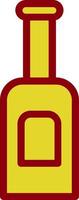 Wine Bottle Vector Icon Design