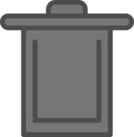 Trash Alt Vector Icon Design