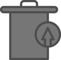 Trash Restore Alt Vector Icon Design