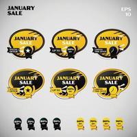 Basic Form of Circle January Sale vector