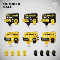 Basic Form of Chat October Sale vector