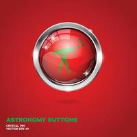 Astronomy 3D Buttons Christmas Edition vector