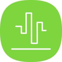 Wave Square Vector Icon Design