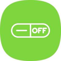 Toggle Off Vector Icon Design