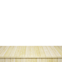 Holztisch Vordergrund, Holztischplatte Vorderansicht 3D-Render isoliert png
