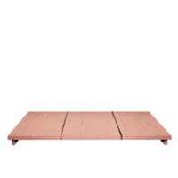 wood table top front view 3d render isolated png