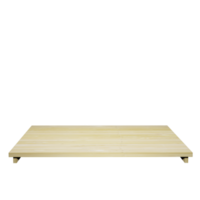 mesa de madera vista frontal 3d render aislado png