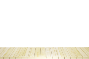 houten tafel voorgrond, hout tafel top voorkant visie 3d geven geïsoleerd png