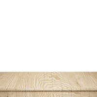 houten tafel voorgrond, hout tafel top voorkant visie 3d geven geïsoleerd png