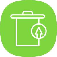 Trash Restore Alt Vector Icon Design