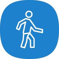 diseño de icono de vector de caminar