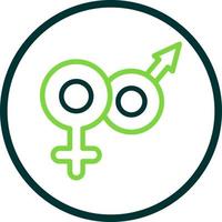 Venus Mars Vector Icon Design