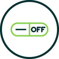 Toggle Off Vector Icon Design