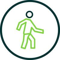 Walking Vector Icon Design