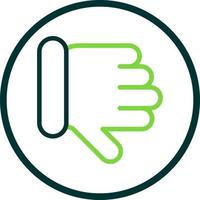 Thumbs Down Vector Icon Design