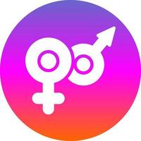 Venus Mars Vector Icon Design