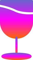 Wine Glass Vector Icon Design