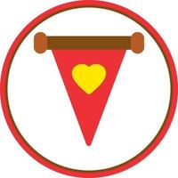 Pennant Vector Icon Design