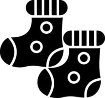 diseño de icono de vector de calcetines de bebé