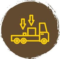 Truck Loading Vector Icon Design
