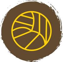 diseño de icono de vector de pelota de voleibol