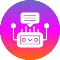 diseño de icono de vector de chatbot