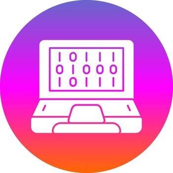 diseño de icono de vector de código binario