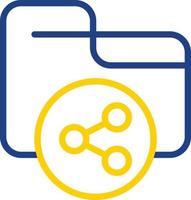 Shared Folder Vector Icon Design