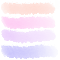 impostato di colorato acquerello spazzole png