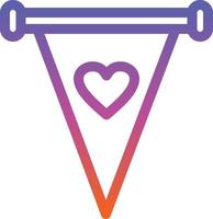 Pennant Vector Icon Design