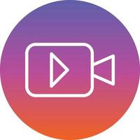 diseño de icono de vector de vídeo