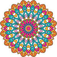 Colorful mandala vector illustartion art