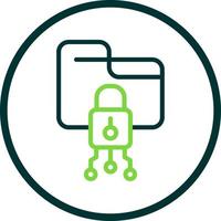 Data Encryption Vector Icon Design