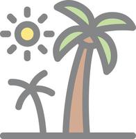 diseño de icono de vector de palmeras