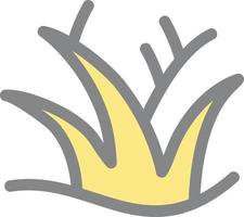 Desert Grass Vector Icon Design