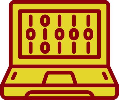 diseño de icono de vector de código binario