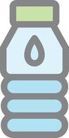 Water Flask Vector Icon Design