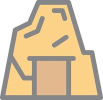 Desert Cave Vector Icon Design